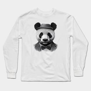 Gentleman panda Long Sleeve T-Shirt